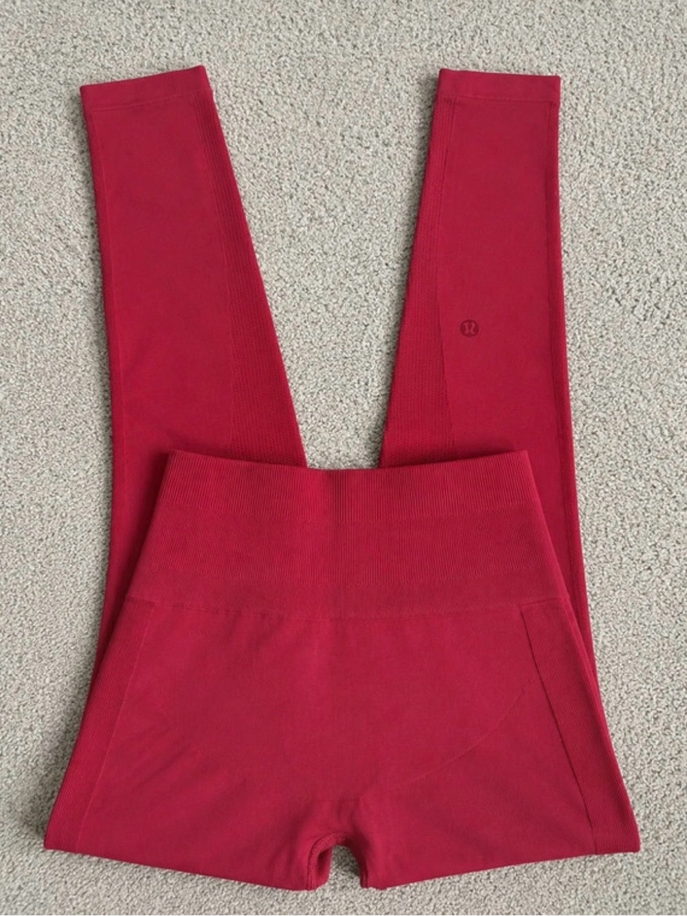 lululemon athletica Red High-Waist Leggings